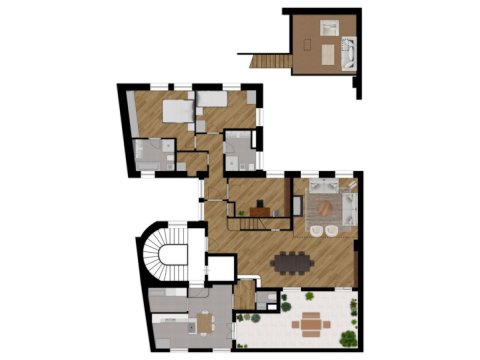 ATTICO DI CHARME CON TERRAZZO IN STABILE LIBERTY - 1